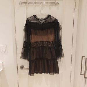 Zara black lace dress